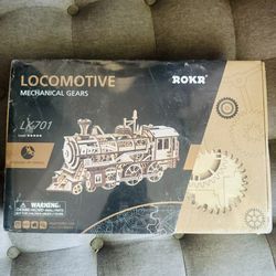 Rokr Locomotive Steam Train Mechanical Gears LK701 3D Wooden Puzzle