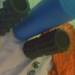 Set Of 3 Foam Exercise / Stretch Therapy Rollers