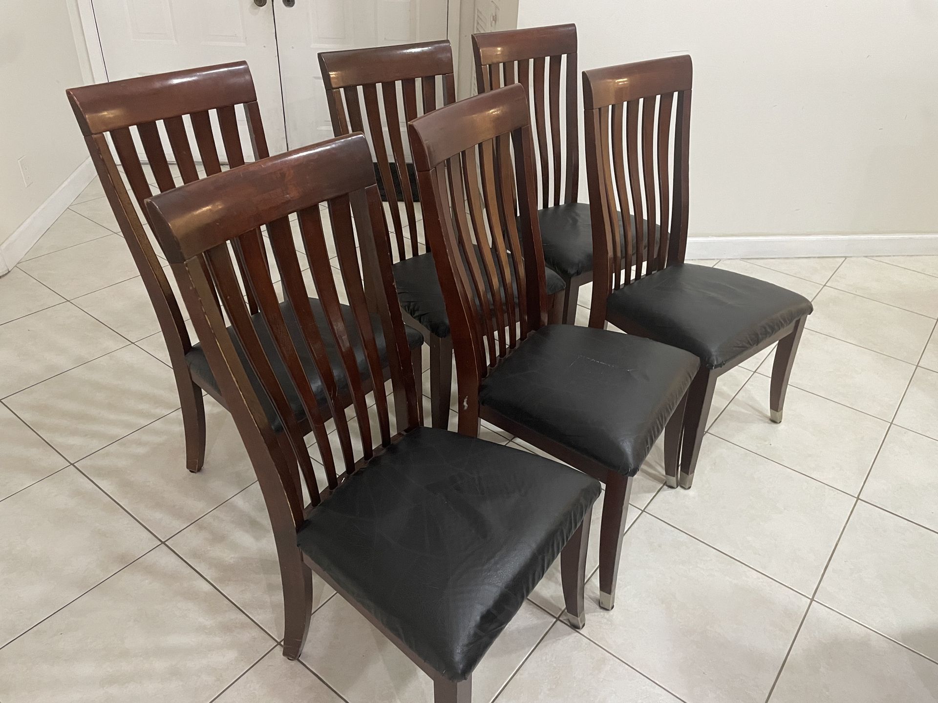 6 dining table chairs Make Offer!
