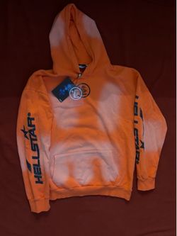 Orange hellstar hoodie