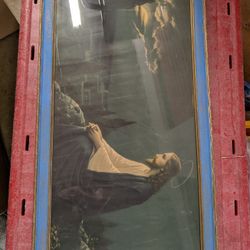 The Picture Speaks For Itself-Jesus Christ- Believe Old Painting, I AM PROBABLY GREATLY UNDERVALUING!!!