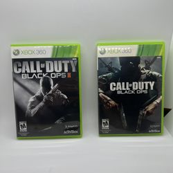 Microsoft Xbox 360 Call Of Duty Black Ops 1 & 2 Video Game
