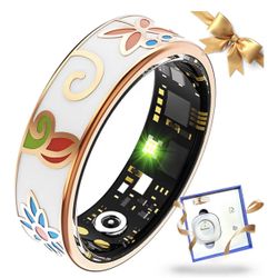 Smart Ring Health Tracker for Women Men, Sleep Tracker with Heart Rate,SpO₂,Blood Pressure, Fitness Ring for Activity Monitoring, No Subscription, Ste