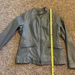 Joujou Faux Leather Jacket Womens Size small 