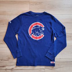 Stitches Chicago Cubs Long Sleeve Thermal Shirt Size Small