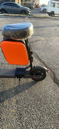 Electric Scooter with Seat and Storage Bag