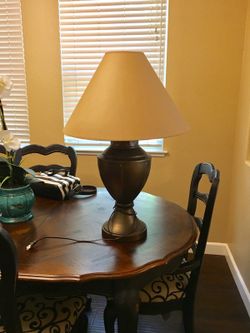 Brown lamp shinny finish.