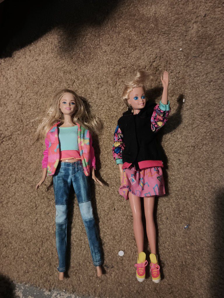 Vintage Barbies In Cool 1990s Clothes