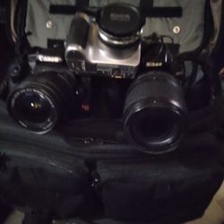 Cameras  And Nice Bag To