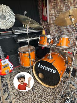🔥 Ludwig Accent “CUSTOM” Drum Set Complete Drums