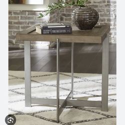 Signature Design by Ashley Krystanza Contemporary Square End Table, Brown