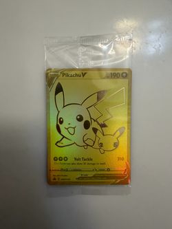 Sealed Golden Pokemon Pikachu 25th Anniversary Card Edition