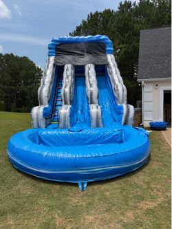 20ft dual water slide