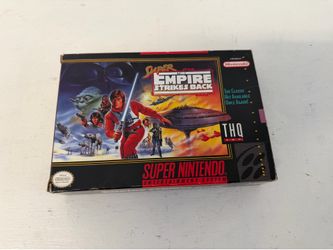 Super Nintendo SNES Star Wars The Empire Strikes Back Game CIB