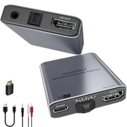 Warrky 4K HDMI Audio Extractor Extender Amplifier NIB Port Home Theatre