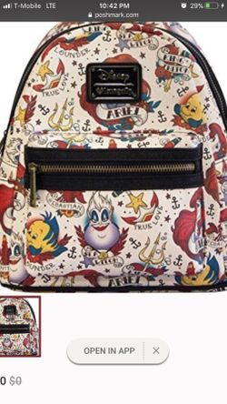 ISO little mermaid mini backpack