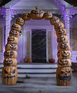 Halloween pumpkin arch