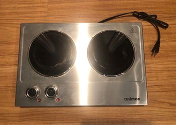 Portable Cusimax Double Burner Electric Hot Plate