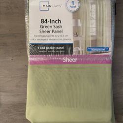 3 Sets Green Sheer Panel