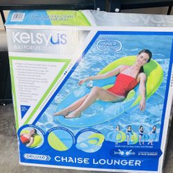 🌊☀️ NEW Kelsyus Deluxe Chaise Lounger Pool Float – $10 ☀️🌊  📍 Pickup Location: s. Durango & 215 near IKEA  Relax in comfort this summer with this b