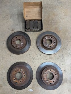 2008 Nissan Altima Front & Rear Brake Rotors + Pads – Measured Above Minimum