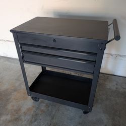 Hyper Tough Tool Cart 2-Drawers Black