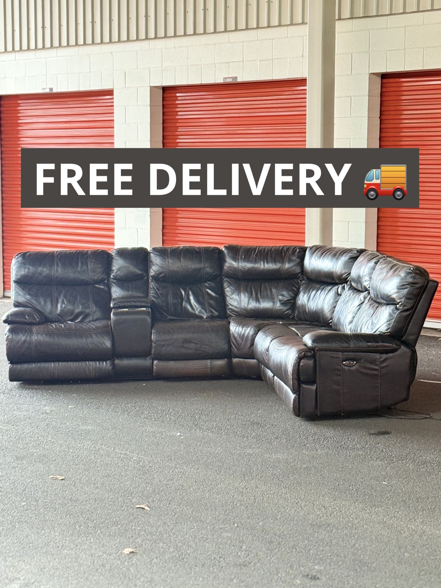 Brown Recliner Sectional Couch 🛋️- FREE DELIVERY 🚚 