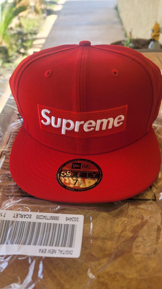 Supreme Red Box Logo Hat 71/2