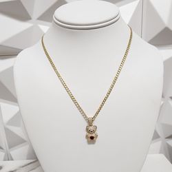 10k Gold Necklace and pendant