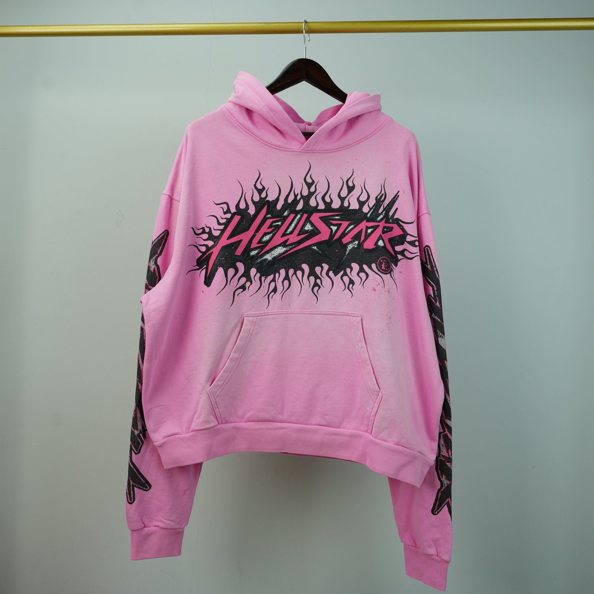 Hellstar Brainwashed Without Brain Hoodie ‘Pink’