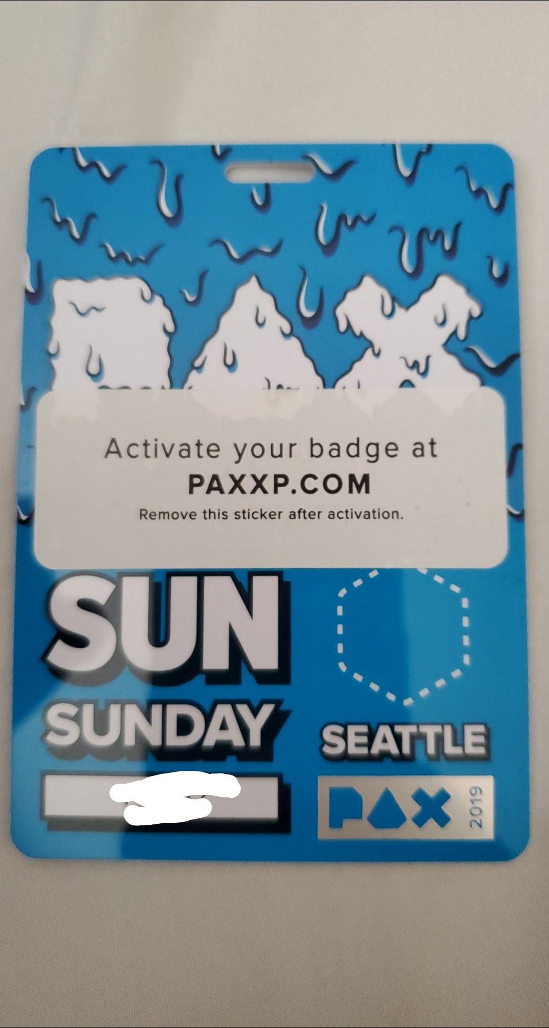 PAX Sunday badge