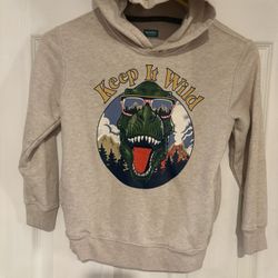 Wonder Nation Beige Dinosaur Hoodie