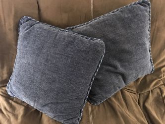 Blue pillows