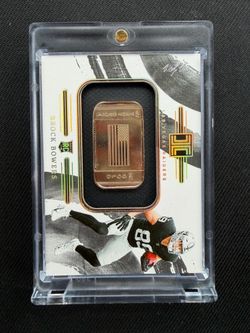 Brock Bowers Las Vegas Raiders RC Gold Bar Card 1/1