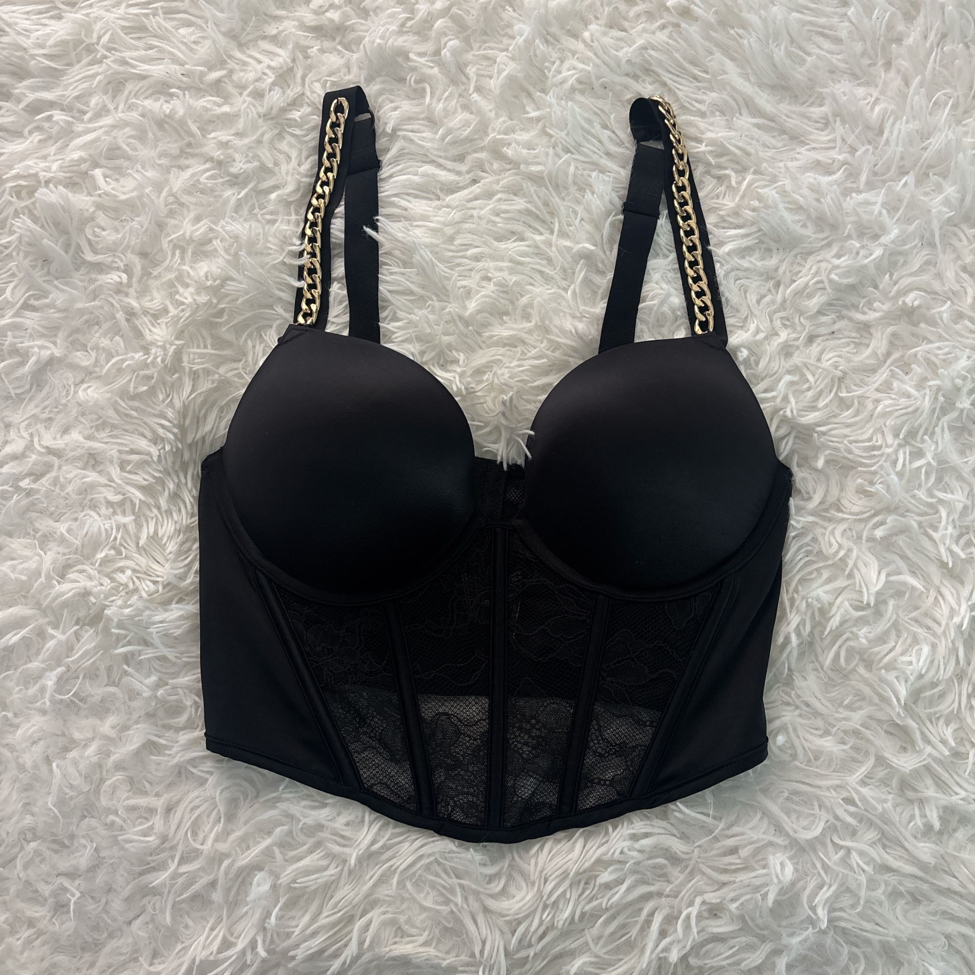 Victoria’s Secret Gold Chain Corset Top