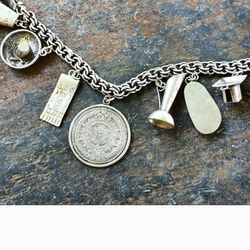Sterling Silver charm Bracelet With Calender