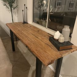 Wood console / sofa table