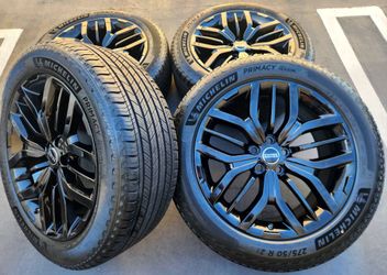 21" Range Rover 'SVR ' New Gloss Black OEM Wheels And Tires