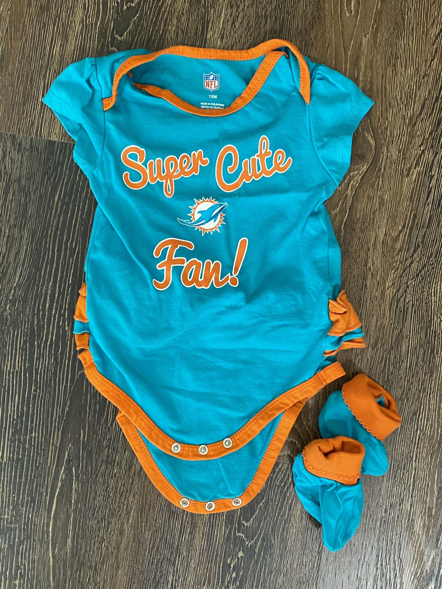 Miami dolphins 2025 baby clothes