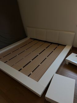 White King Size Bed Frame Set
