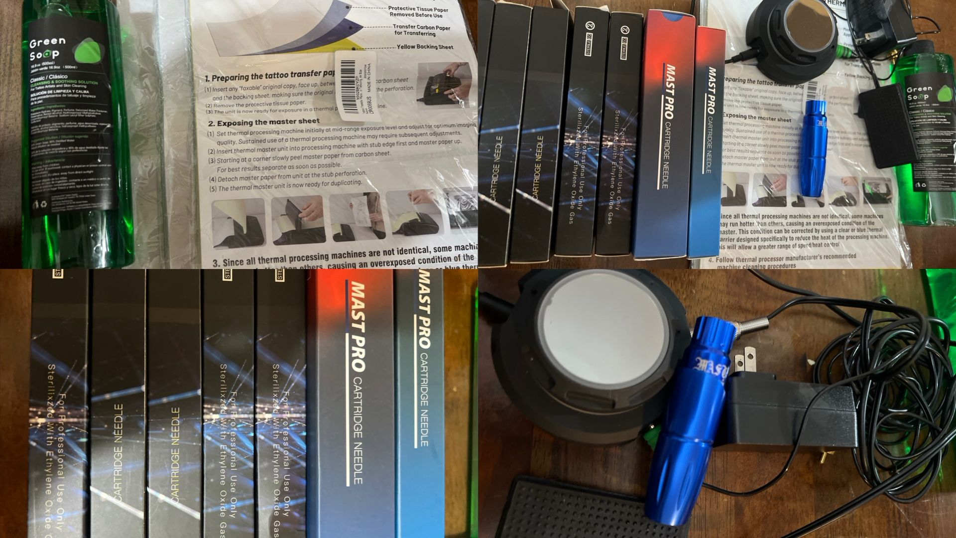 Tattoo gun & Supplies