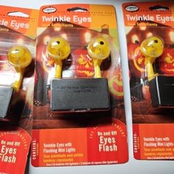 3 New Sets Of Vintage Twinkling Eyes For Pumpkins Halloween 3 For 215