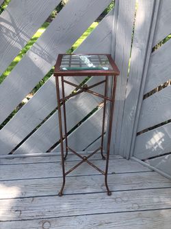 Wrought iron plant stand