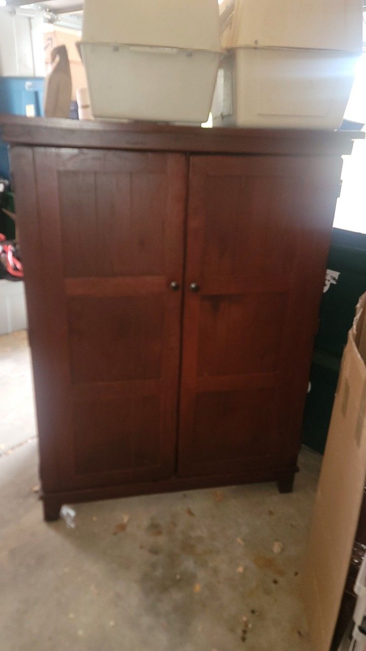 Dressor Armoire Sliding Shelves