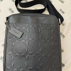 The Coach Houston Flight Bag In Signature Used (as is)