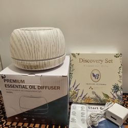 300ml Oil Diffuser With 10pcs Essential Oils