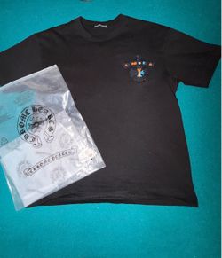 black chrome heart shirt