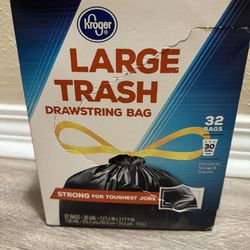 Large Trash Bags With Drawstring 30 Gal