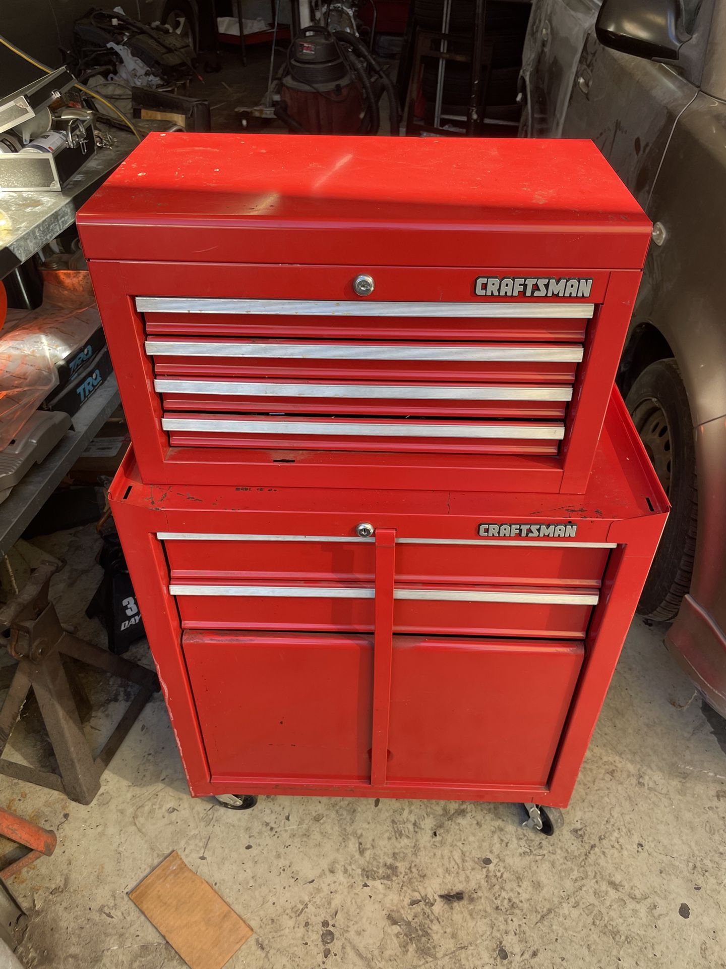 Craftsman Tool Cart And Tools