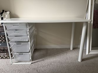 Elfa Desk with 4 Drawers